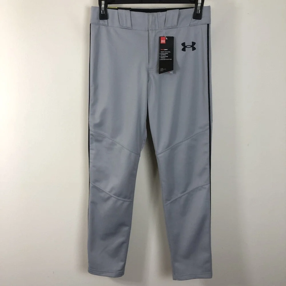 Under Armour Loose Fit HeatGear Sample Baseball Pants Youth Boys M Gray NWT